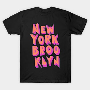 Brooklyn Burst: Dive into the Electric Energy of NYC's Creative Hub T-Shirt